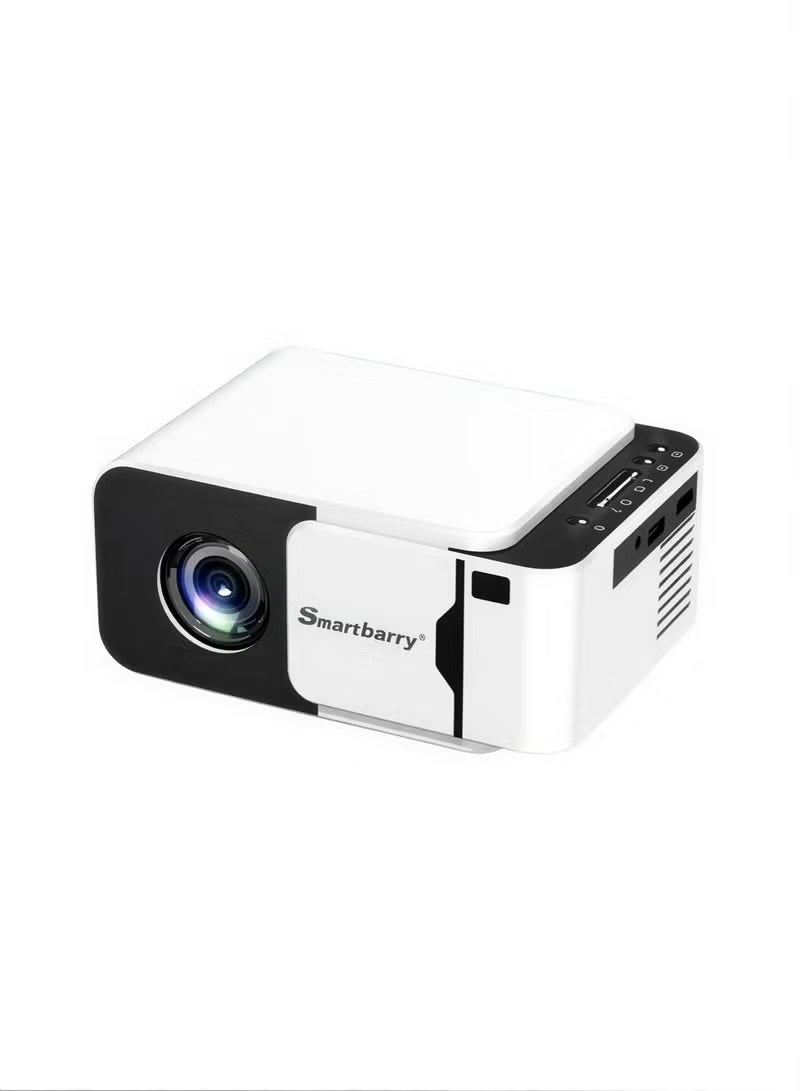 Smartbarry HT32 Real 4K HD Upgrade Portable Projector with Electric Focus, 180-Inch Display Support, HDMI & USB Connectivity, Wireless Screen Mirroring, TV Stick Compatible Home Cinema Projector - Image 1